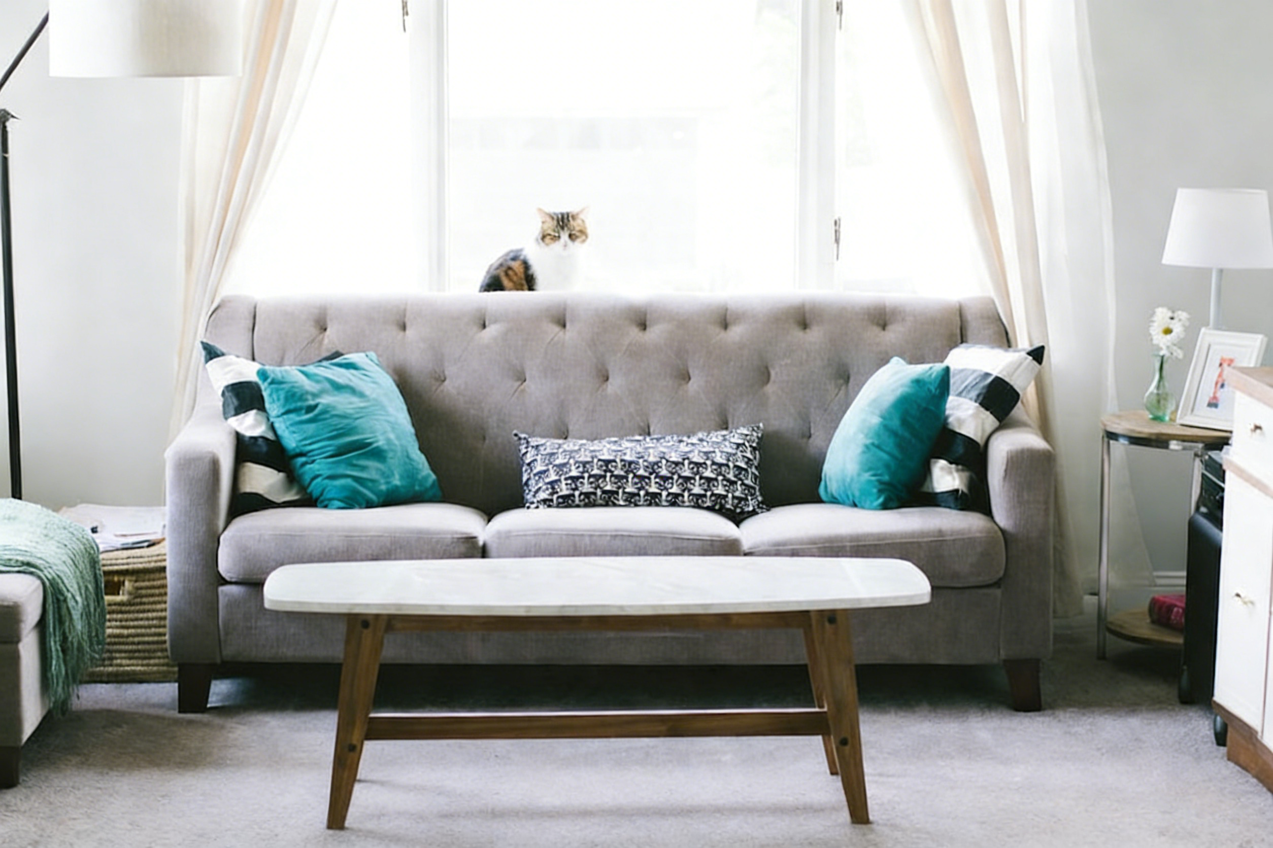 Berlin Esstisch aus Walnussholz - Grün