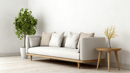 Circle Couchtisch - Holz Tischplatte (Schwarz)