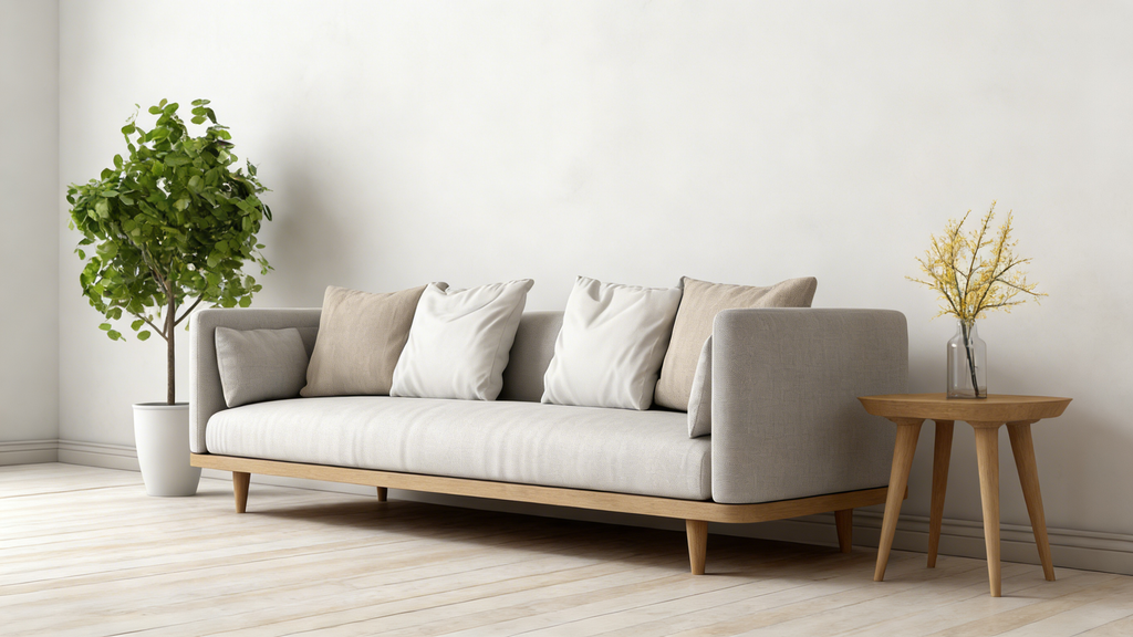 Cosmo Sofa - Modernes Velours Wei?